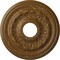Ekena Millwork Galway Ceiling Medallion (Canopies up to 3 1/4"), 15 3/4"OD x 3 1/4"ID x 1"P, Smokey Topaz Crackle CM15GASTC - alternate 1